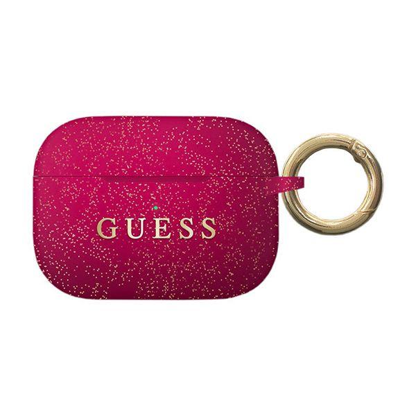 Чехол Guess с кольцом для AirPods Pro, ярко-розовый - 0