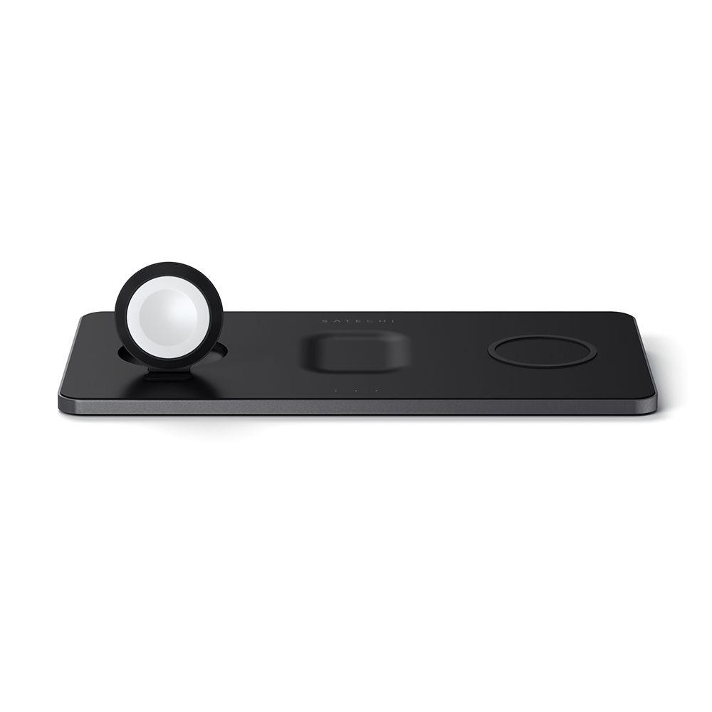 Зарядное устройство беспроводное Satechi Trio Wireless Charging Pad, черный - 3