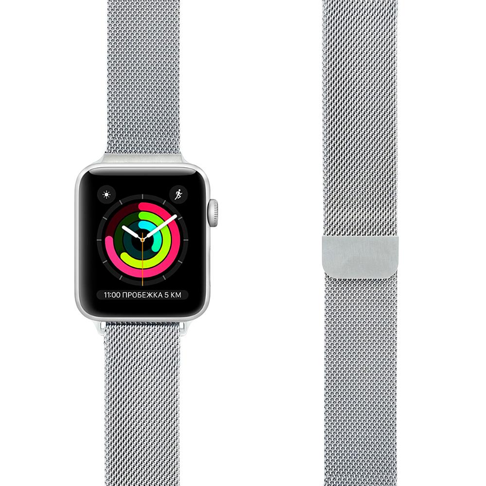 Ремешок Lyambda Capella для Apple Watch 38/40/41mm, Нержавеющая сталь, серебристый - 1