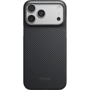 Чехол-накладка Pitaka Classic Edge Case для iPhone 18 Pro, арамид (кевлар), черный/серый