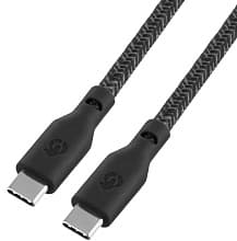 Кабель uBear Trend USB-C / USB-C, 5A, 140Вт 2,4м, черный - 1