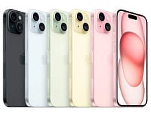 Смартфон Apple iPhone 15 nano SIM+eSIM 128GB, голубой (Blue) - 3