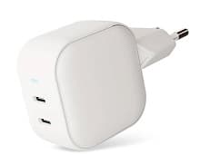 Зарядное устройство сетевое VLP G-Charge 2x USB-C, 45Вт, белый - 1