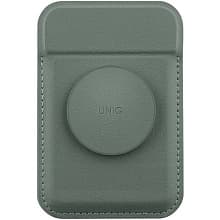 Кардхолдер Uniq Flixa with Pop-out Grip-stand MagSafe, экокожа, зеленый - 0