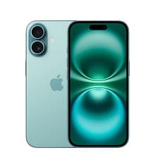 Смартфон Apple iPhone 16 nano SIM+eSIM 128GB, бирюзовый (Teal) - 0