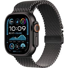 Смарт-часы Apple Watch Ultra 2 GPS + Cellular 49mm (корпус - черный титан, ремешок Milanese Loop черный, размер M) - 0