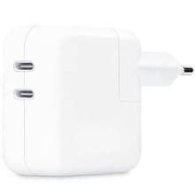 Зарядное устройство сетевое Apple Dual USB-C, 35Вт, белый - 0