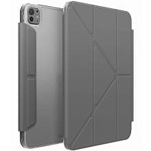Чехол-книжка Uniq Camden Click для iPad Pro 13″ (2024/2025), поликарбонат, серый - 0