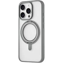 Чехол-накладка uBear Сlip 360 для iPhone 16 Pro Max, поликарбонат, серый - 3