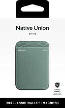 Кардхолдер Native Union (RE)Classic, полиуретан, зеленый - 3