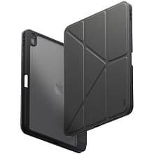Чехол-книжка Uniq Moven для iPad 11 (2025), кожа/поликарбонат, серый - 0