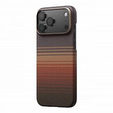 Чехол-накладка Pitaka Ultra-Slim для iPhone 17 Pro, кевлар, оранжевый - 1