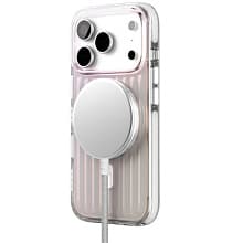 Чехол-накладка VLP Pulse Case для iPhone 17 Pro, полиуретан/алюминий, перламутровый - 2