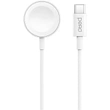 Зарядное устройство беспроводное PERO TC19 USB-C для Apple Watch, 2,5Вт, белый - 1