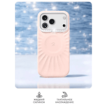 Чехол-накладка PYNANA Starlight Series для iPhone 17 Pro Max, силикон, розовый - 2