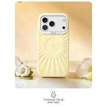 Чехол-накладка PYNANA Starlight Series для iPhone 17 Pro Max, силикон, желтый - 1