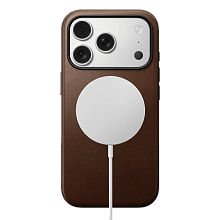 Чехол-накладка Nomad Modern Leather Case для iPhone 17 Pro, кожа, коричневый - 2