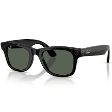 Умные очки Ray-Ban Wayfarer Shiny Black G15 Green M, черный - 1