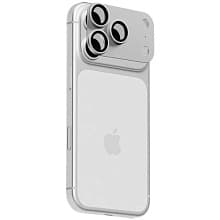 Защитное стекло uBear Extreme Metal Lens Full Shield для iPhone 18 Pro Max, серебристый (камера смартфона) - 0