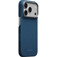 Чехол-накладка Pitaka Ультра тонкий для iPhone 18 Pro Max, арамид (кевлар), синий - 1