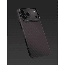 Чехол-накладка VLP Kevlar Case для iPhone 18 Pro Max, кевлар, темная вишня - 3